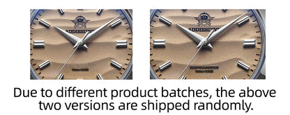 ADDIESDIVE AD2030 Men’s Quartz Watch — 36MM Simple Steel Dive Wristwatch, 10Bar Waterproof, Bubble Mirror Glass Sports Timepiece