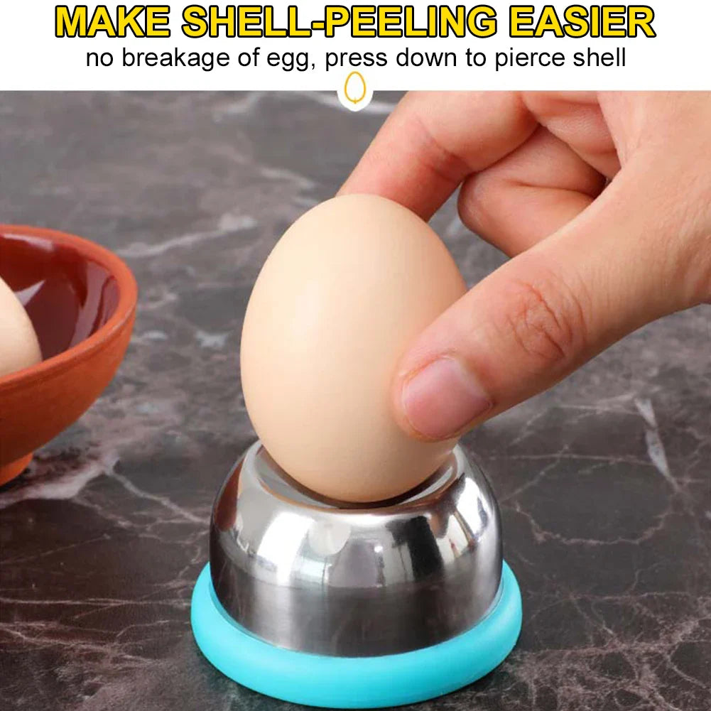 Stainless Steel Egg Piercer & Hole Puncher — Durable Kitchen Tool for Raw Eggs, Poaching & Baking