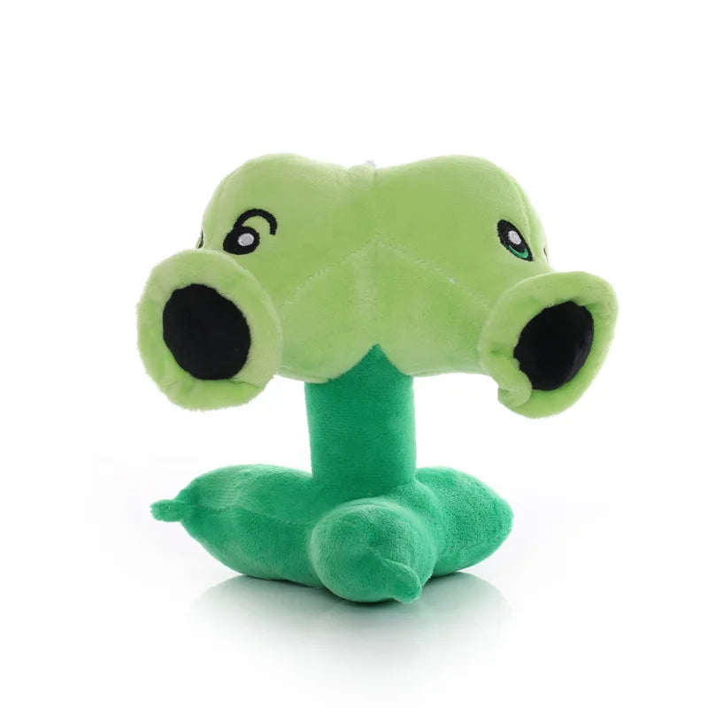 20cm Plants vs Zombies Plush Toys Set Peashooter Snow Pea Repeater Threepeater Gatling Pea Cartoon Game Stuffed Animals Pendants Kids Gift Plushies