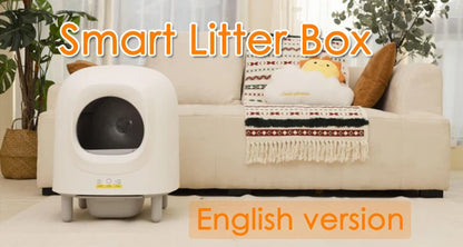 Tonepie 65L Automatic Smart Self-Cleaning Cat Litter Box – Fully Enclosed Pet Toilet Litter Tray, English Version