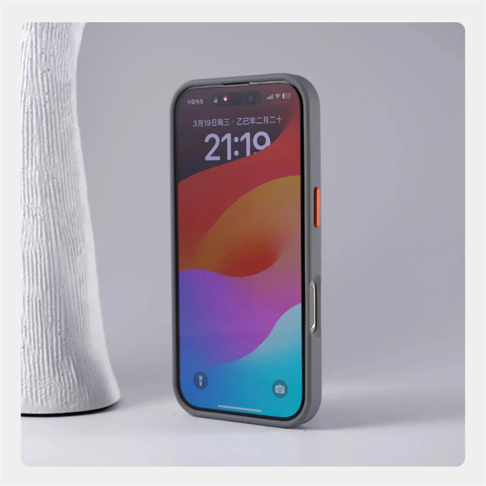 Luxury Matte Translucent MagSafe Case — Shockproof Wireless Charging Cover for iPhone 12–17 Pro/Max/Plus