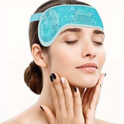 Hot & Cold Gel Bead Migraine Wrap — Soft Plush Ice Pack for Headaches, Stress Relief & SPA