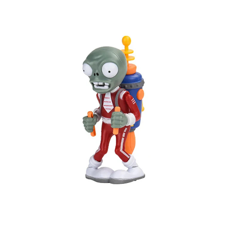 Plants vs Zombies Anime Action Figures – Peashooter & Pirate Zombie Model Set, Collectible Game Characters Kids Toy Gift Statue Figures