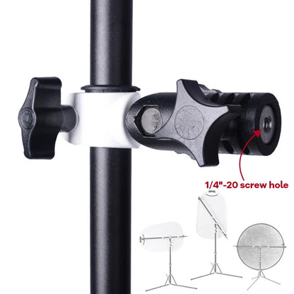 125cm Telescopic Reflector Holder Pole – Crossbar Boom Arm for Light Stand, Flash, Speedlite & Diffuser Background Support