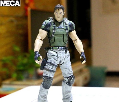 NECA Redfield Hunk Zombie Action Figure Set – Includes Dog Licker and Walker, Chris Redfield Collectible Model Toy