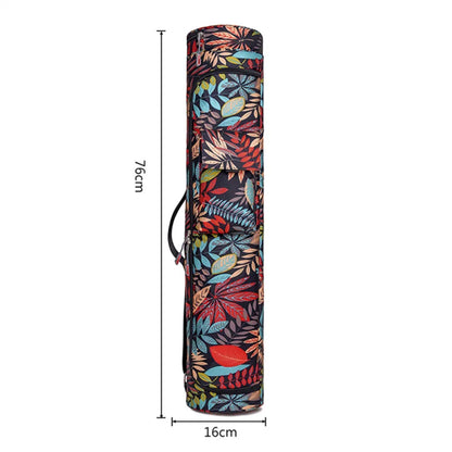 Printed Yoga Mat Bag: Men's & Women's Sports Backpack for Pilates, Fitness, Dance - Gym Mat Cover & Yoga Accessories Holder