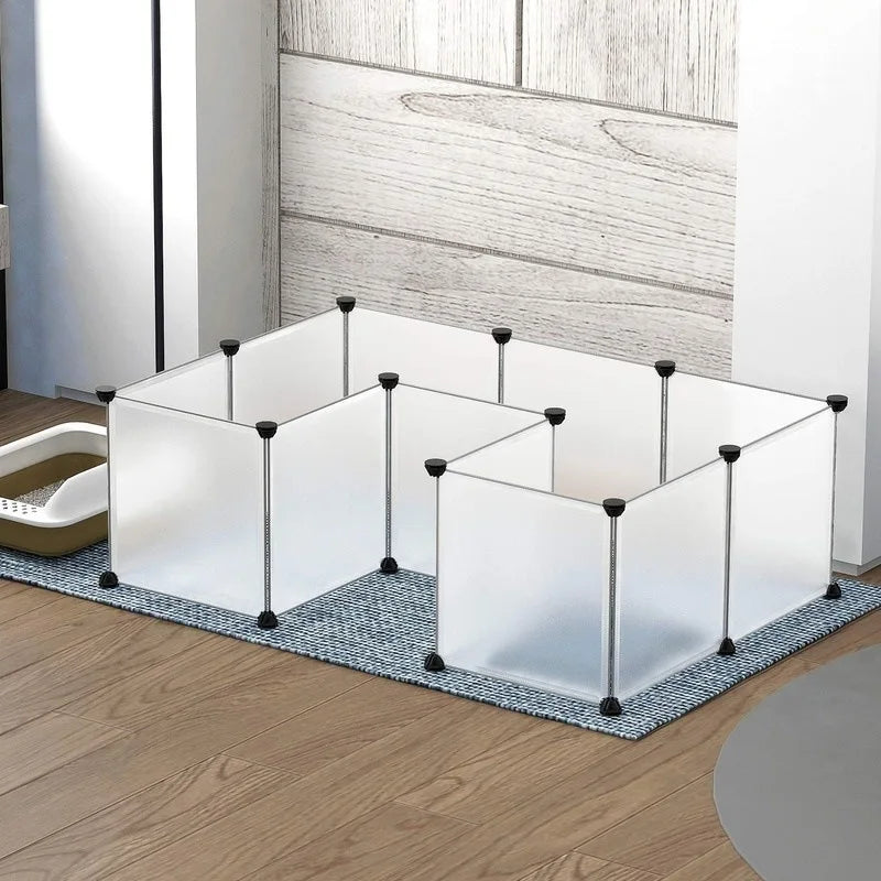 DIY Foldable Pet Playpen – Combined Cage Yard Fence for Dogs, Cats, Kittens, Rabbits, Guinea Pigs, Bunnies & Hedgehogs