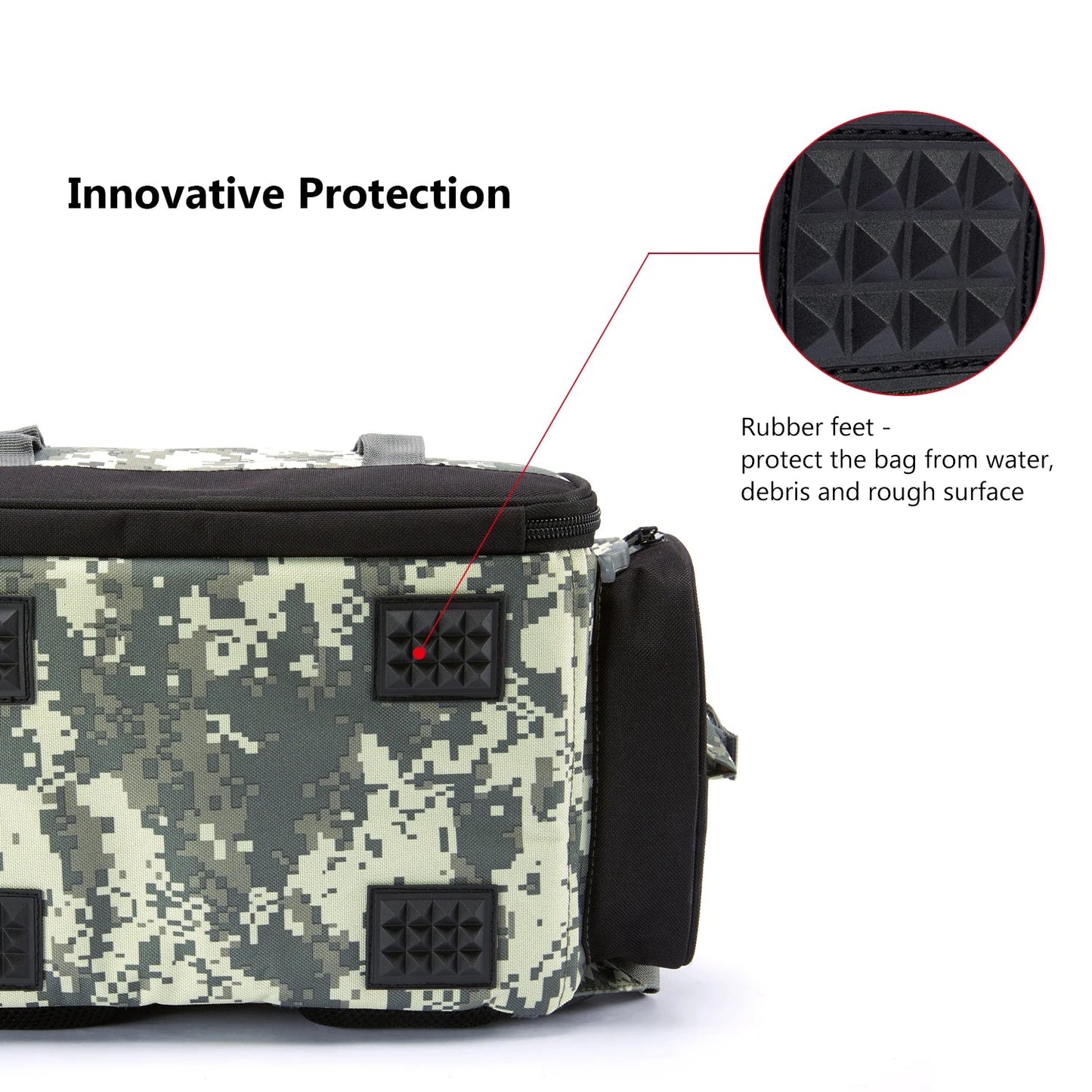 Bassdash Fishing Tackle Backpack – Lightweight Multifunctional Tactical Bag with Tackle Box