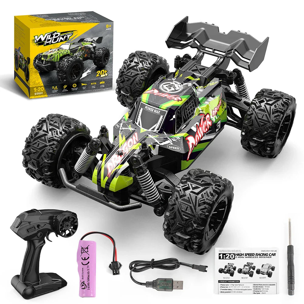 1:20 Off-Road RC Monster Truck — 2.4G High-Speed Remote Control Car | Climbing & Drift Toy for Kids