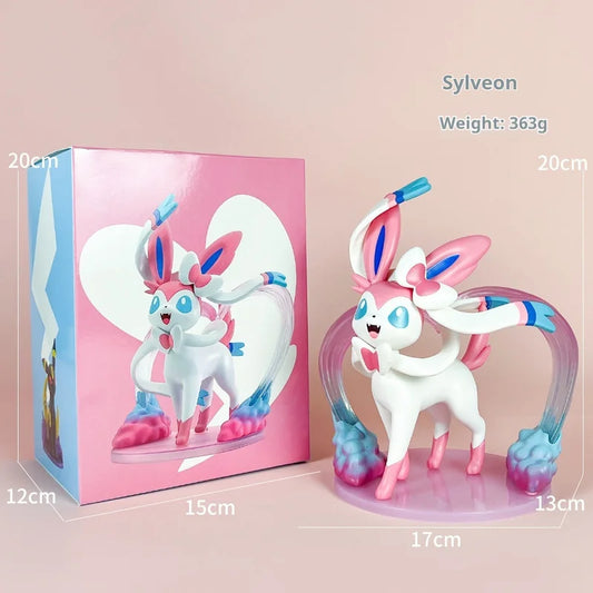 Anime Pokemon Figures – Sylveon, Umbreon, Leafeon Cute Statue Models for Tabletop Collection & Girl’s Birthday Gift