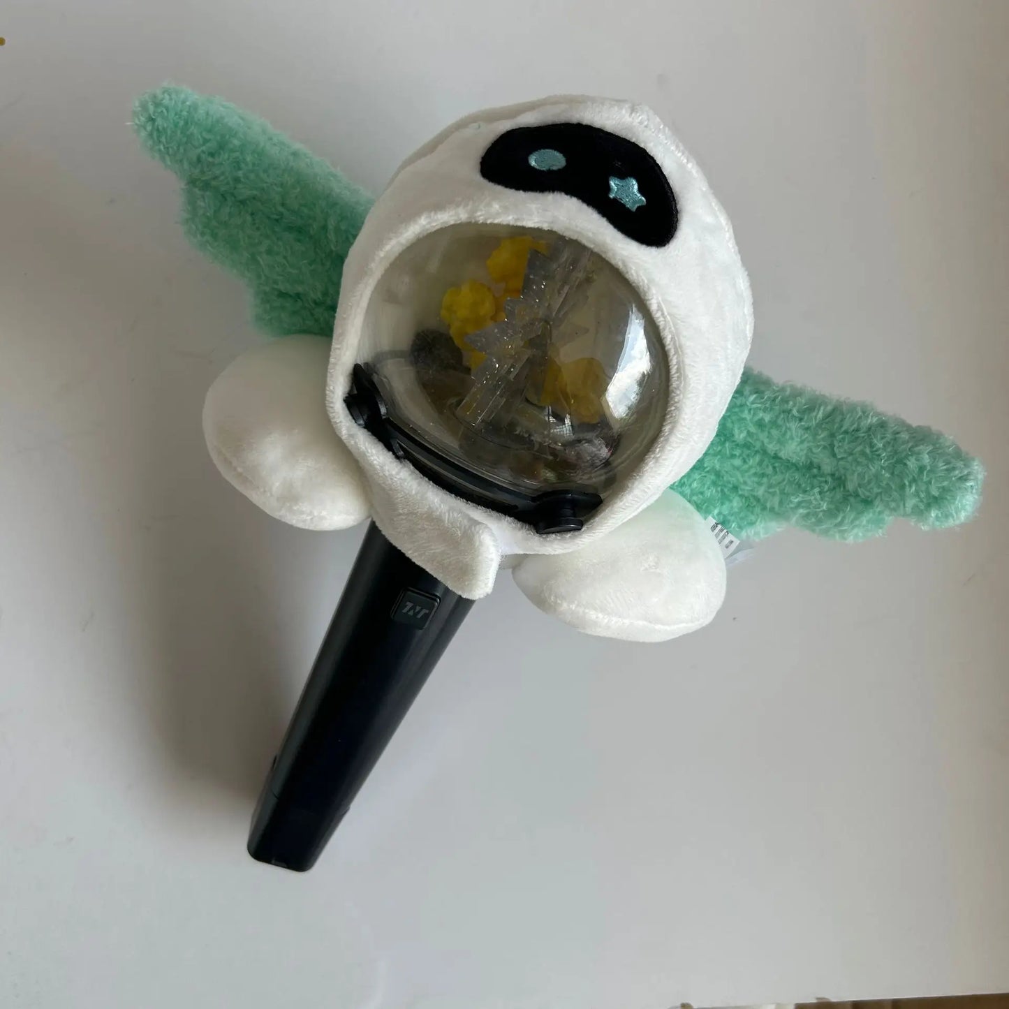 Korea Wootteo Plush Toy – Kawaii Astronaut Wings Stuffed Doll Keychain for Backpack, JIN Design, Fan Gift