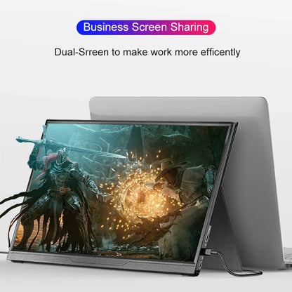 14-Inch Portable Touchscreen Monitor - 1200P IPS Ultra-Thin USB-C HDMI External Display for Laptop, PC, Phone, Switch, PS4/PS5 & Xbox