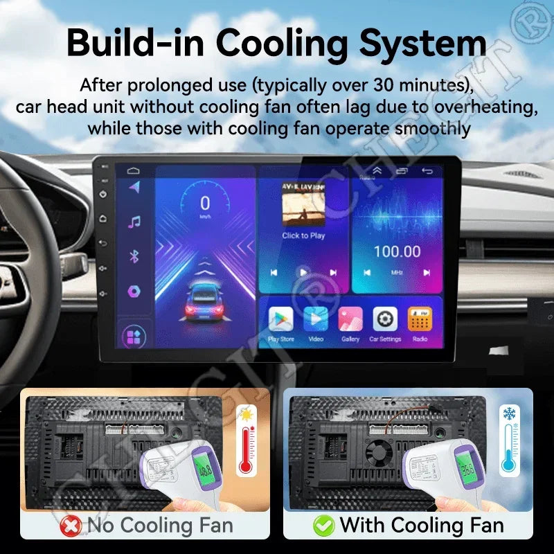 7/9/10-Inch Android 13 Car Radio - Wireless CarPlay, Bluetooth, 64GB Multimedia Stereo