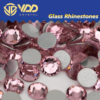 VDD SS4–SS30 Glass Crystal Rhinestones – High Quality Flatback Glitter Strass Stones for Nail Art, DIY Crafts & Decoration