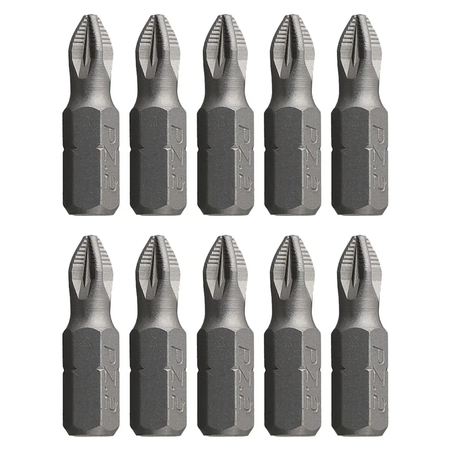 10-Pcs 25mm Anti-Slip Magnetic Hex Shank Screwdriver Bit Set – PH1, PH2, PH3, PZ1, PZ2, PZ3 Drill Bits