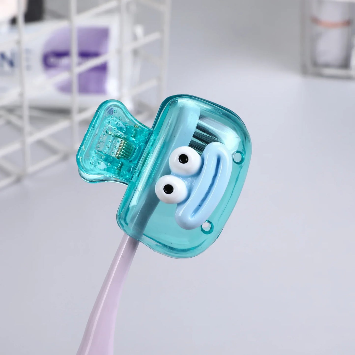 1/4PCS Toothbrush Covers - Portable Travel Toothbrush Head Protectors & Bathroom Storage Caps