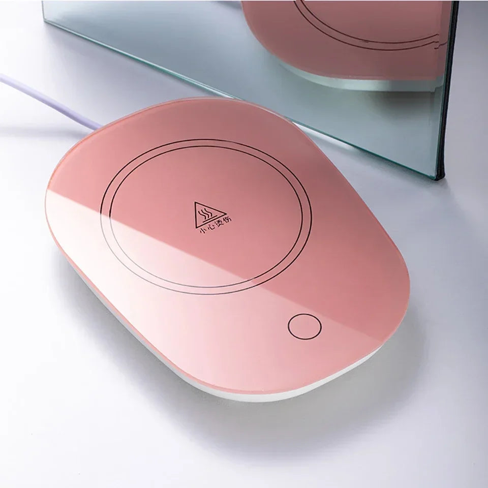 55℃ Coffee Mug Warmer Pad – USB Electric Cup Heater & Coaster for Tea, Milk, Water – Home & Office Use