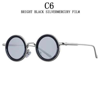 Round Steampunk Sunglasses — Vintage Punk Retro Fashion Glasses for Men & Women