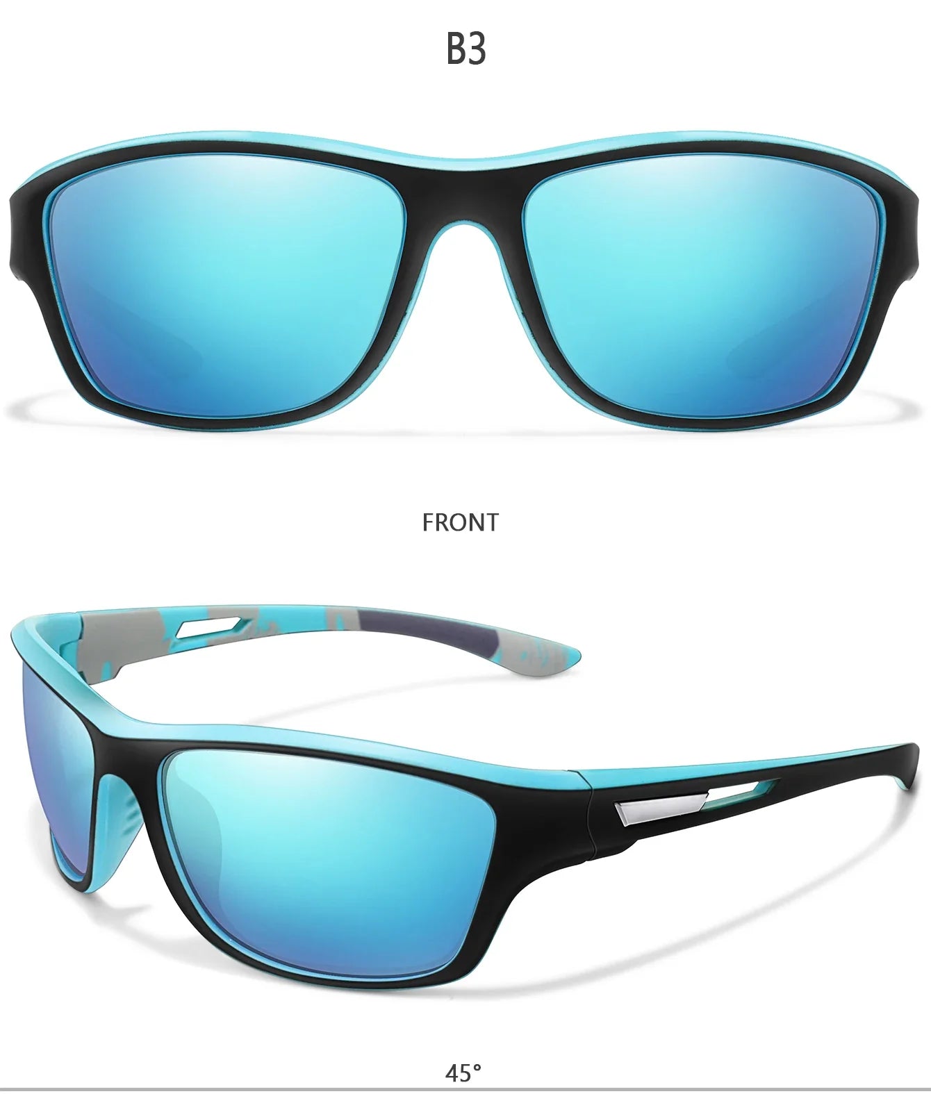 Men’s Polarized Sunglasses – TAC Lens UV400 Anti-Glare Eyewear for Fishing, Cycling & Driving