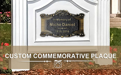 Personalized Memorial Plaque – Custom Engraved Grave Marker for Loved Ones or Pets (Dog & Cat), Remembrance Plaques