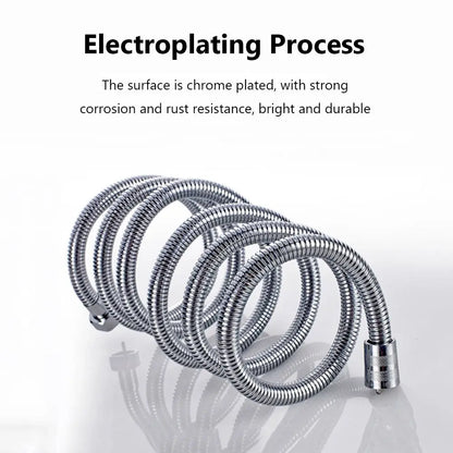 Flexible Stainless Steel Shower Hose – 1-3m Bathroom Plumbing Pipe for Shower Head, Bath Accessories