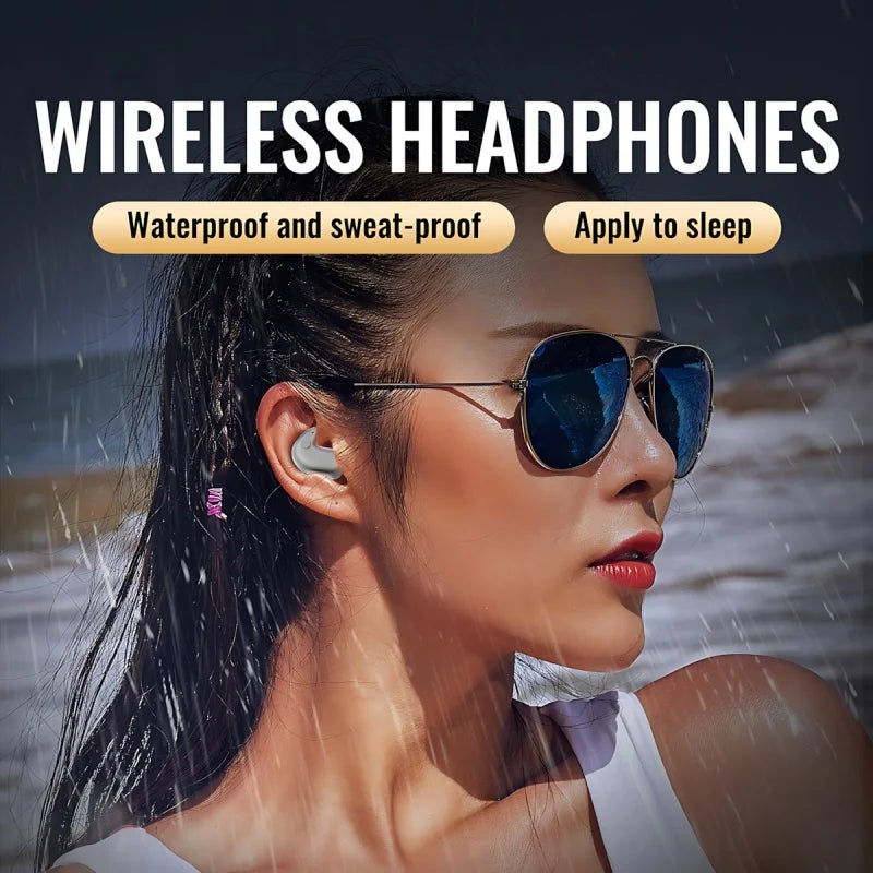 B13 Bluetooth 5.3 Sleep Earphones – Wireless Touch Control Headset Earbuds, Comfortable Fit for All Mobile Phones