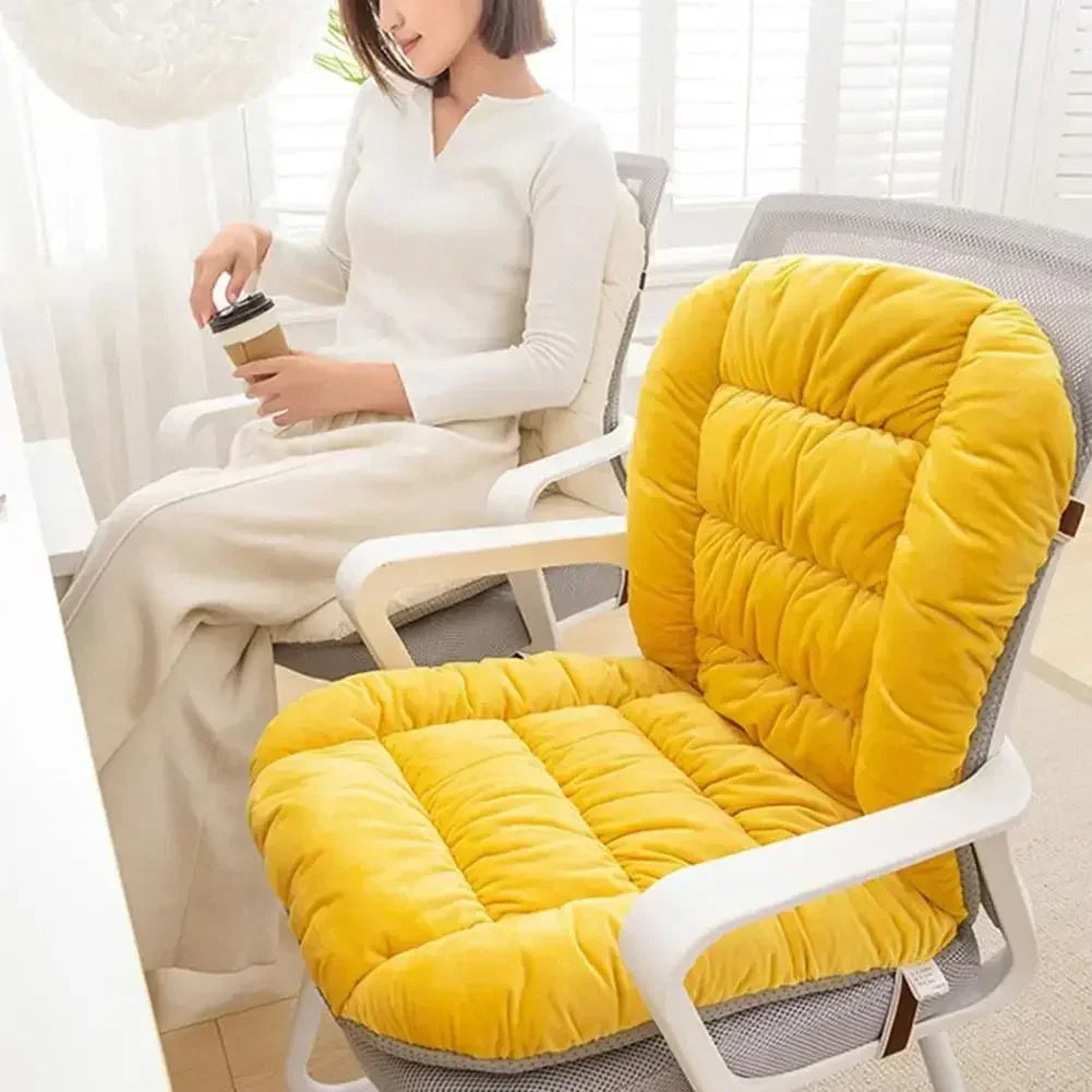 Luxury Thick Chair Cushion with Back Support – Non-Slip Soft Pad for Office, Student, Patio, Garden & Rocking Chairs