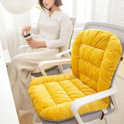 Luxury Thick Chair Cushion with Back Support – Non-Slip Soft Pad for Office, Student, Patio, Garden & Rocking Chairs