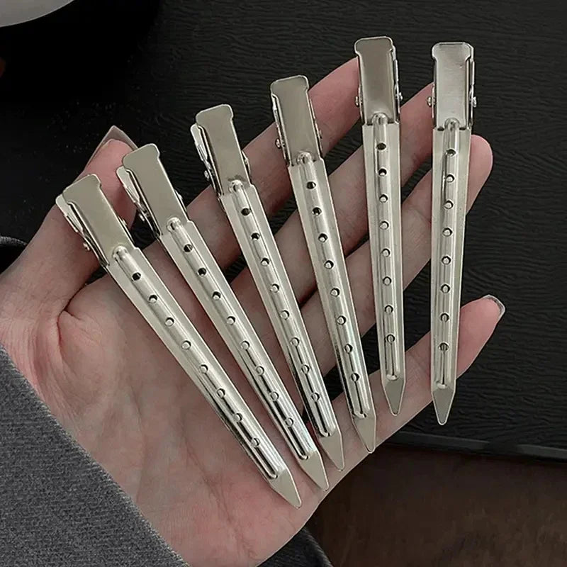 Metal Duckbill Hair Clips for Curly Hair – Hairpin Barrettes, Styling Clamps & Root Barrette Tools
