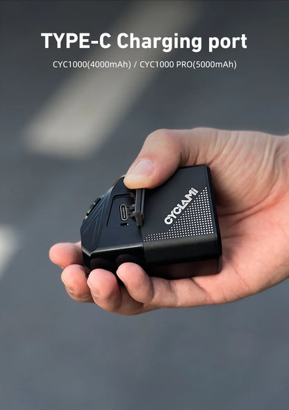 CYCLAMI CYC 1000 Lumen Bike Headlight – Ultra Bright Front Lamp with GoPro Mount & Wireless Remote for MTB & Road