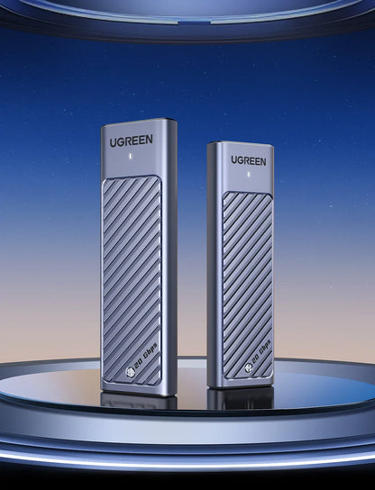 UGREEN M.2 SSD Enclosure – 20Gbps USB 3.2 Gen2 Type-C Adapter for NVMe & SATA SSD (M & B+M Key)