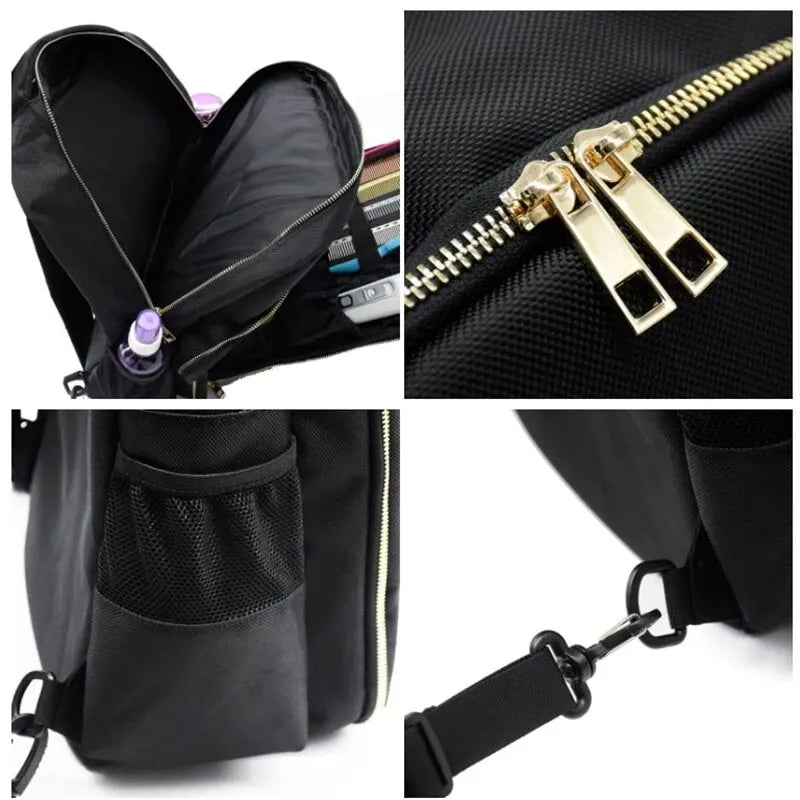 Portable Barber Supplies Backpack: Clippers Organizer for Hairstylist Tools - Large Capacity Travel Bag for Salon Storage