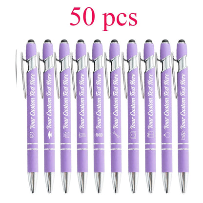 Customized Ballpoint Pen with Stylus - Personalized Metal Name & Logo Pen for Business, Graduation & Gifts