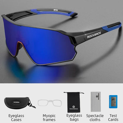 ROCKBROS MTB/Road Bike Glasses – UV400 Polarized Photochromic Cycling Eyewear