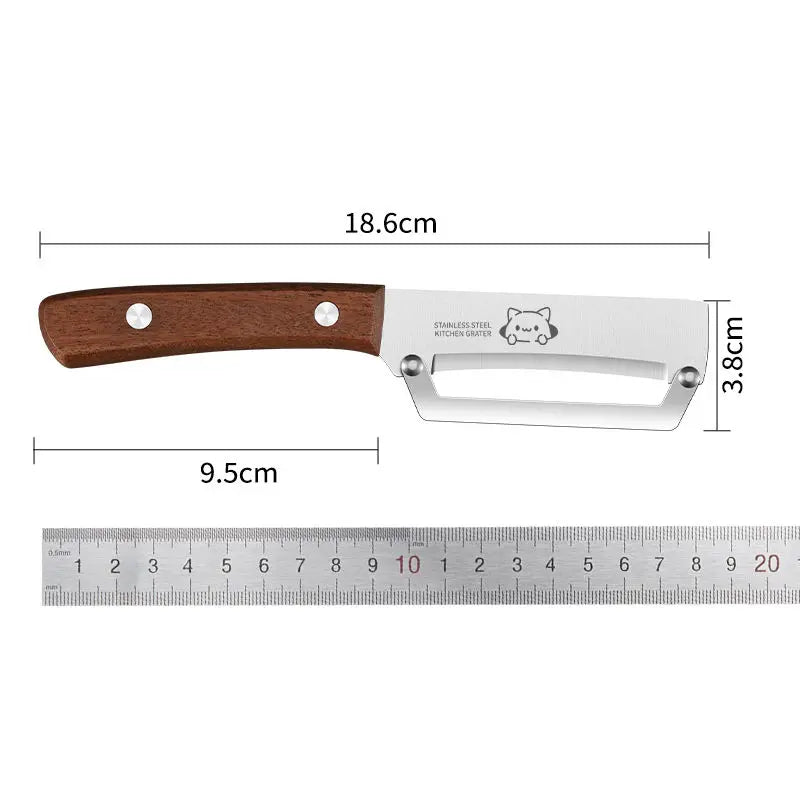 Wooden Handle Paring Knife – Premium Kitchen Fruit & Sugarcane Scraping Tool