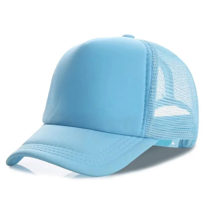 Custom Logo Mesh Trucker Cap - 5 Panel Snapback Baseball Hat for Men & Women Summer Sports Sun Hat