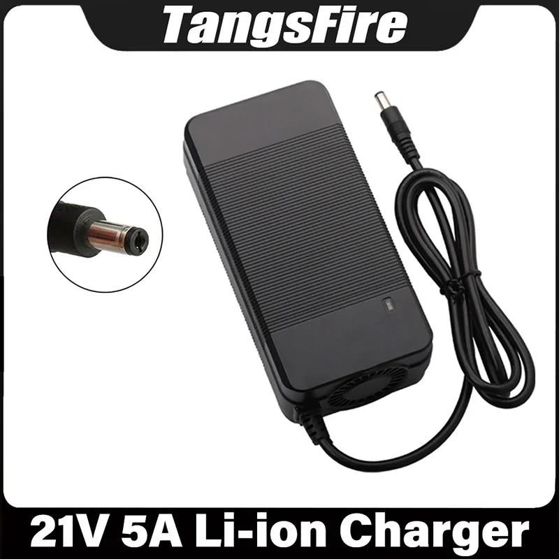 21V 5A Smart Lithium Battery Charger for 18V Li-ion Polymer Battery, 5-Series, EU/US/AU/UK/KR Plug, High-Quality Accessories
