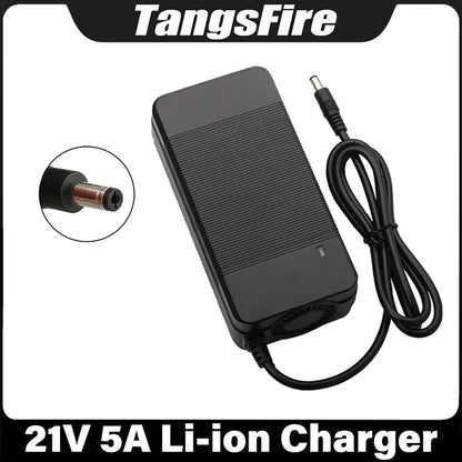 21V 5A Smart Lithium Battery Charger for 18V Li-ion Polymer Battery, 5-Series, EU/US/AU/UK/KR Plug, High-Quality Accessories