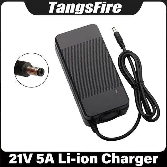 21V 5A Smart Lithium Battery Charger for 18V Li-ion Polymer Battery, 5-Series, EU/US/AU/UK/KR Plug, High-Quality Accessories