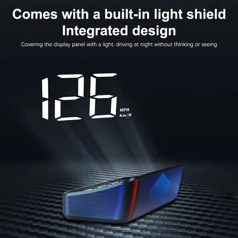 Xiaomi Car HUD Speedometer – Digital GPS Compass Head-Up Display Windshield Projector Multifunctional Accessory