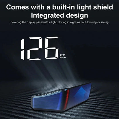 Xiaomi Car HUD Speedometer – Digital GPS Compass Head-Up Display Windshield Projector Multifunctional Accessory
