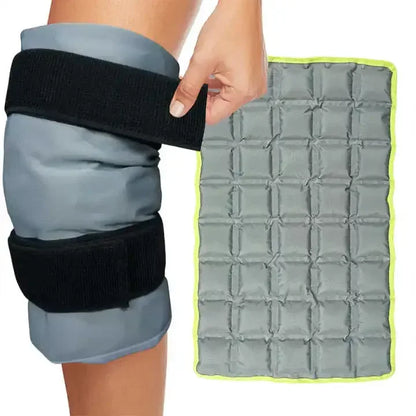 Large Reusable Knee Ice Pack Wrap — Hot & Cold Compress Therapy for Knee, Leg, Neck & Foot Pain Relief