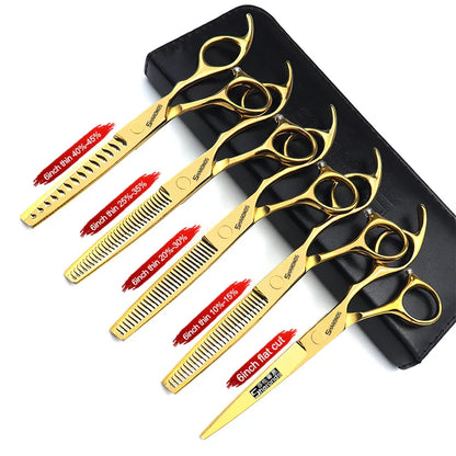 Professional Japanese Hair Cutting & Thinning Scissors – 6''/6.5''/7''/7.5'' Sharp Barber Shears for Salon & Home Use