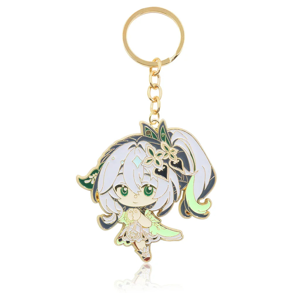 Genshin Impact Venti Eye Keychain 1:1 – Luminous Anime Cosplay Key Ring Backpack Pendant Gaming Accessories Gift