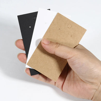 50 Sets Earring & Necklace Display Cards with Self-Seal Kraft Paper Bags – DIY Jewelry Packaging