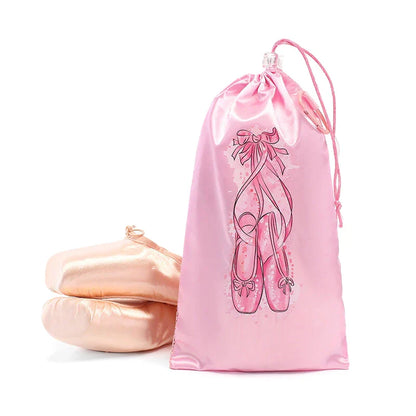 Portable Mesh Dance Bag – Breathable Drawstring Shoe Pouch for Ballet & Dance Storage Organizer
