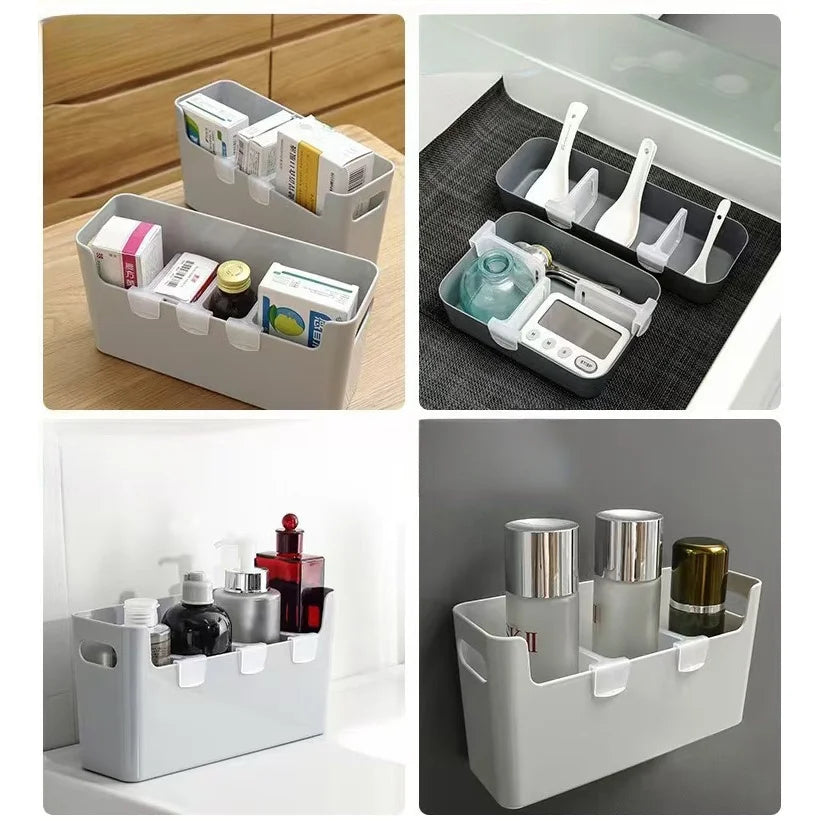 8pcs Refrigerator & Cabinet Door Divider – Kitchen Bedroom Storage Sorting Box Partition Clips