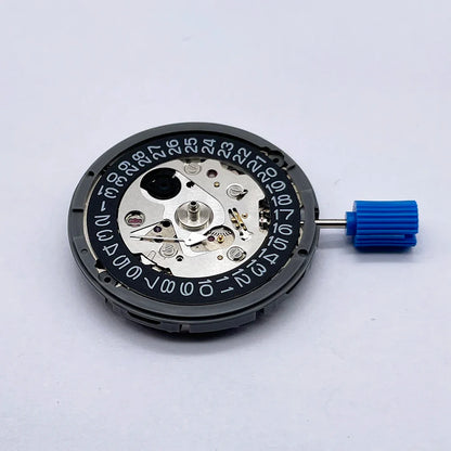 Original Japan NH35 Automatic Movement – NH35A 24 Jewels, Black Datewheel with White Text, Top-Rated TMI Mechanical Replacement Part