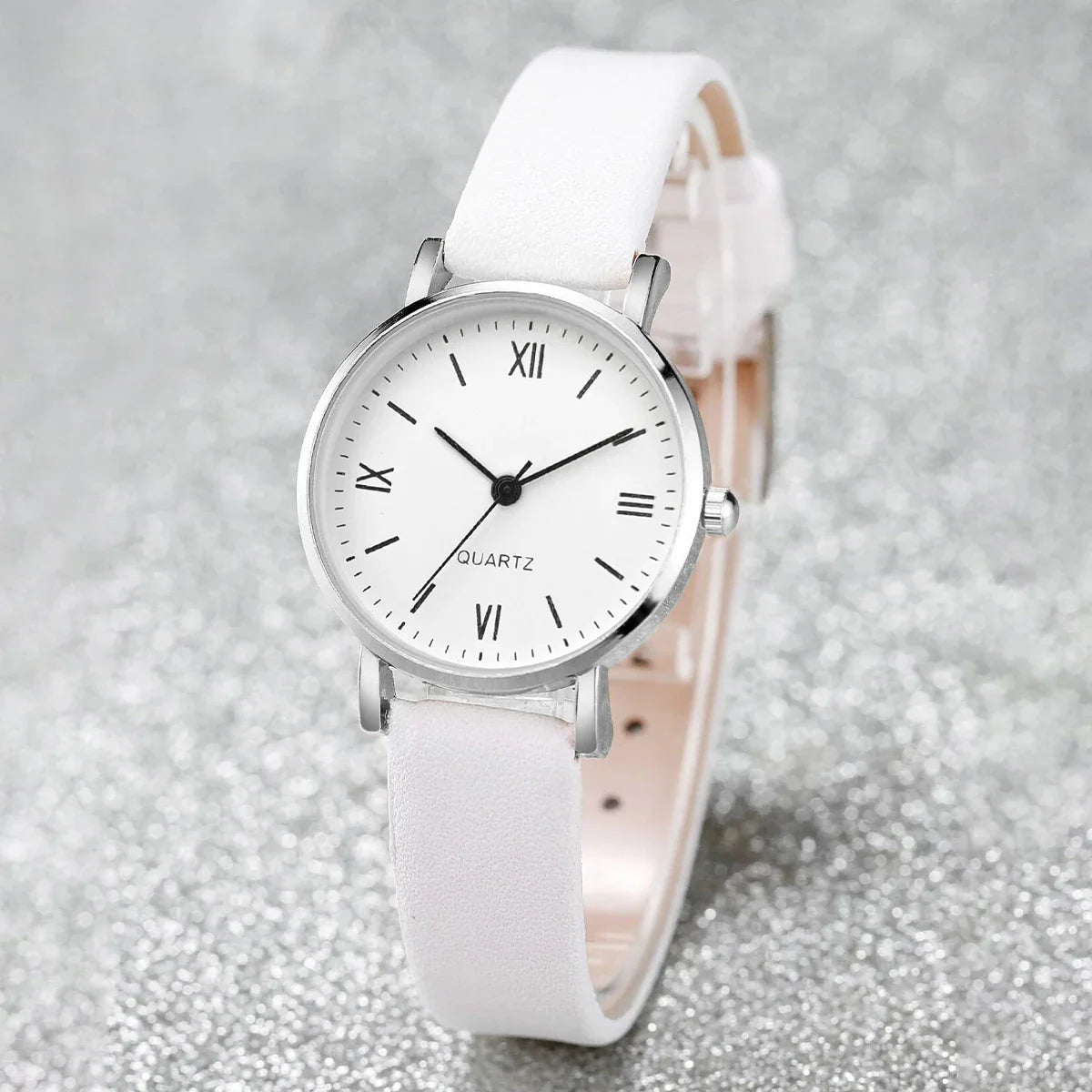 Women’s Small Dial Quartz Watch – Simple Leather Strap Ladies Wristwatch Gift