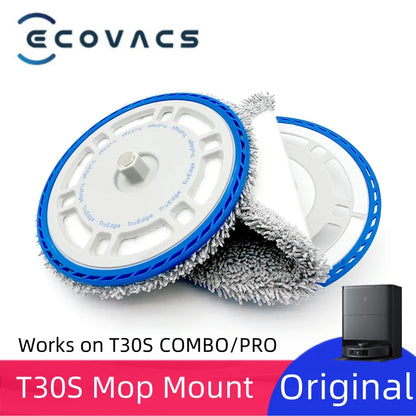 Original Mop Mount Tru-Edge Tech for ECOVACS T30S COMBO/T30 Pro Robot Vacuum Cleaner – Spare Parts Accessory